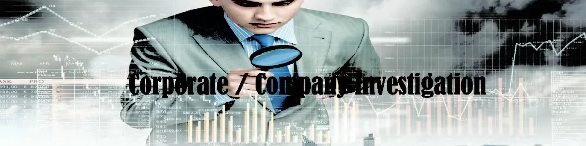Corporate / company Investigation.